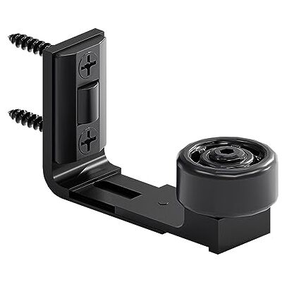 CCJH Porta de correr ajustável para chão, guia de parede, porta porta porta de parede, guia de chão, moldura rolo guia, adequado para espessura da porta 2,5 cm 6 cm, preto ( unidade) CCJH Porta de correr ajustável para chão, guia de parede, porta porta porta de parede, guia de chão, moldura rolo guia, adequado para espessura da porta 2,5 cm 6 cm, preto ( unidade)