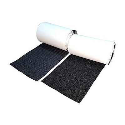 On1shelf 10 cm largura 1 metro comprimento Conjunto sistema de fixação e fixação auto-adesivo com reverso super aderente tecido de nylon de fixação preto On1shelf 10 cm largura 1 metro comprimento Conjunto sistema de fixação e fixação auto-adesivo com reverso super aderente tecido de nylon de fixação preto