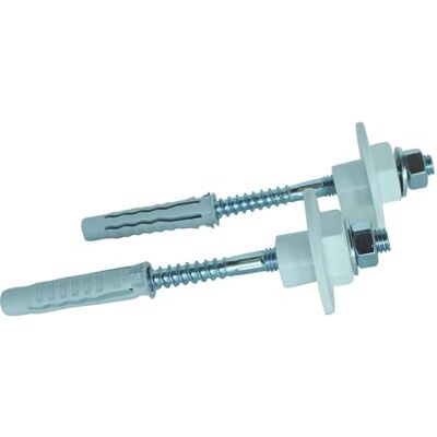 SOMATHERM FOR YOU Conjunto de 2 suportes de suporte de lavatório para paredes sólidas arruela excêntrica 10 x 120 SOMATHERM FOR YOU Conjunto de 2 suportes de suporte de lavatório para paredes sólidas arruela excêntrica 10 x 120