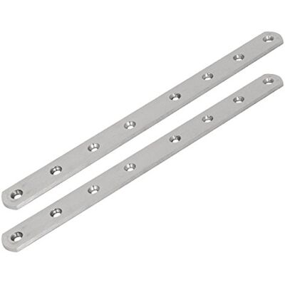 uxcell sourcing map 300 mm x 25 mm x 4 mm placas de reparação de fixação plana reta de aço inoxidável, suportes 2 unidades uxcell sourcing map 300 mm x 25 mm x 4 mm placas de reparação de fixação plana reta de aço inoxidável, suportes 2 unidades
