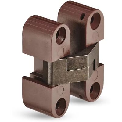 Gedotec Topfband invisível banda de porta dobradiça de porta de armário para porta de armário H1964 latão castanho mate dobradiça de armário para entrada de madeira, 11 x 33 mm 1 peça Gedotec Topfband invisível banda de porta dobradiça de porta de armário para porta de armário H1964 latão castanho mate dobradiça de armário para entrada de madeira, 11 x 33 mm 1 peça