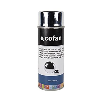 Cofan Tinta em spray efeito cromado, dourado ou prateado, embalagem de 400 ml, pintura em spray Cofan Tinta em spray efeito cromado, dourado ou prateado, embalagem de 400 ml, pintura em spray