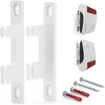 Babotech Suporte de parede para Fritzbox 7590 AX 7530 7510 5590 5530 6660 6890 6850 4040 Fritz Box 7590 AX Suporte: duas peças, incluindo material de montagem, parafusos e buchas V2 Babotech Suporte de parede para Fritzbox 7590 AX 7530 7510 5590 5530 6660 6890 6850 4040 Fritz Box 7590 AX Suporte: duas peças, incluindo material de montagem, parafusos e buchas V2