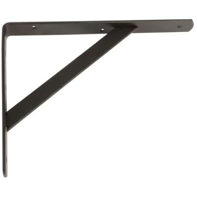 Amig Suporte para Prateleira de Parede Esquadro em Aço 600x375 mm Cor Preta Resistente até 150 kg Ângulo para Prateleiras Suporte para Prateleiras Fácil de Instalar Amig Suporte para Prateleira de Parede Esquadro em Aço 600x375 mm Cor Preta Resistente até 150 kg Ângulo para Prateleiras Suporte para Prateleiras Fácil de Instalar