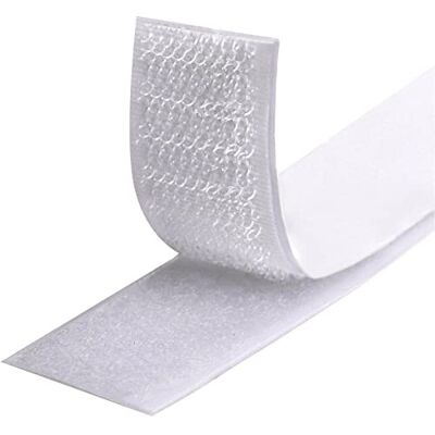 Fesoar Fita Adesiva Dupla 20 mm 8 Metros, Extra Forte Autoadesiva Rolo, Fita de Gancho e Laço (20 mm x 8 m, Branco) Fesoar Fita Adesiva Dupla 20 mm 8 Metros, Extra Forte Autoadesiva Rolo, Fita de Gancho e Laço (20 mm x 8 m, Branco)
