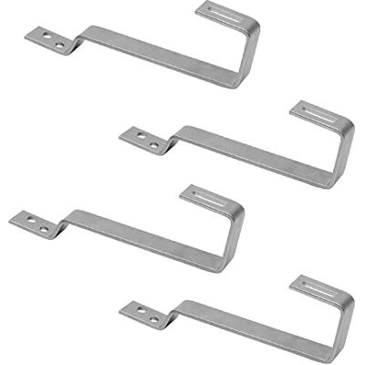 Offgridtec Ganchos de teto de cauda de castor, aço inoxidável A2, 5 mm pesados suportes de montagem para painéis solares em tetos de telhas de cauda de castor, compatíveis com trilhos de perfil solar Offgridtec Ganchos de teto de cauda de castor, aço inoxidável A2, 5 mm pesados suportes de montagem para painéis solares em tetos de telhas de cauda de castor, compatíveis com trilhos de perfil solar