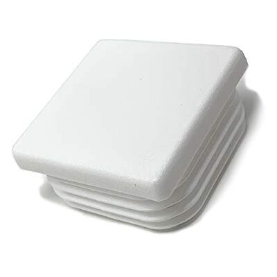 Design61 10 tampões de tubos quadrados de lâminas 40 x 40 mm com lâminas para medição interior 34 38 mm, cor branca sinal Design61 10 tampões de tubos quadrados de lâminas 40 x 40 mm com lâminas para medição interior 34 38 mm, cor branca sinal