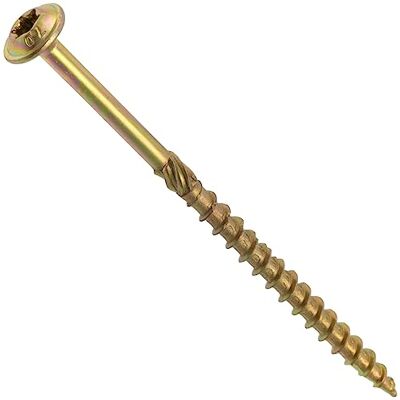 AERZETIX C67441 Jogo de 50 Parafusos para madeira Ø4x70mm com cabeça larga arredondada com ranhura de estrela T20 em aço galvanizado carpintaria, contraplacado, aglomerado, melamina AERZETIX C67441 Jogo de 50 Parafusos para madeira Ø4x70mm com cabeça larga arredondada com ranhura de estrela T20 em aço galvanizado carpintaria, contraplacado, aglomerado, melamina