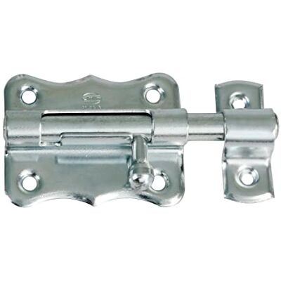 Amig Trinco de Sobrepor 35 x 33 mm Adequado para Portas de Passagem de Madeira Trava para Casa de Banho, Quarto ou Escritório Ferrolho de Segurança Aço Zincado Amig Trinco de Sobrepor 35 x 33 mm Adequado para Portas de Passagem de Madeira Trava para Casa de Banho, Quarto ou Escritório Ferrolho de Segurança Aço Zincado