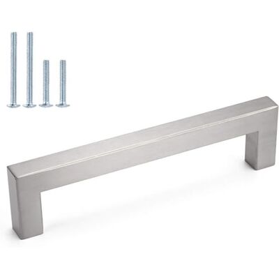 LONTAN 5 peças puxadores de cozinha 160 mm puxadores para armários, gavetas, móveis e portas, aço inoxidável LONTAN 5 peças puxadores de cozinha 160 mm puxadores para armários, gavetas, móveis e portas, aço inoxidável