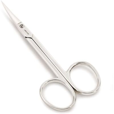 Arcos Tesoura manicure curva de aço forjado, uso profissional e doméstico, 102 mm, níquel em prata, série Style Arcos Tesoura manicure curva de aço forjado, uso profissional e doméstico, 102 mm, níquel em prata, série Style