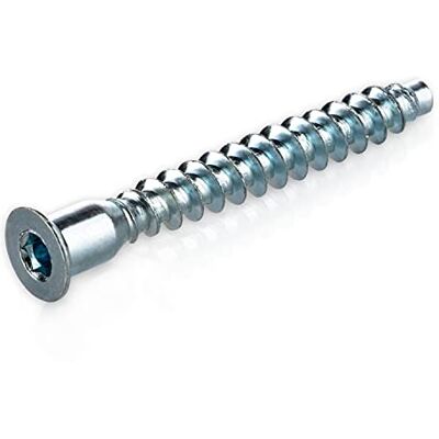 LouMaxx Parafusos para madeira 6,3 x 50 mm Conjunto de 50 parafusos de aço parafusos de rosca galvanizados, com cabeça avelã e oco hexagonal, para todas as tábuas de madeira. LouMaxx Parafusos para madeira 6,3 x 50 mm Conjunto de 50 parafusos de aço parafusos de rosca galvanizados, com cabeça avelã e oco hexagonal, para todas as tábuas de madeira.