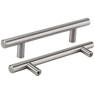 LONTAN 1 peça puxadores 128 mm cozinha prateada puxadores armários quadrados puxador para móveis LS201BSS128 LONTAN 1 peça puxadores 128 mm cozinha prateada puxadores armários quadrados puxador para móveis LS201BSS128