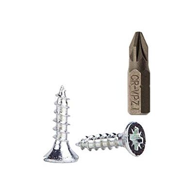 Marcopol Parafusos para madeira de aço galvanizado de 3,5 x 15 mm, parafusos de cabeça Pozi-Drive, elementos de fixação, cabeça escareada, parafusos para aglomerado (1000 peças) Marcopol Parafusos para madeira de aço galvanizado de 3,5 x 15 mm, parafusos de cabeça Pozi-Drive, elementos de fixação, cabeça escareada, parafusos para aglomerado (1000 peças)