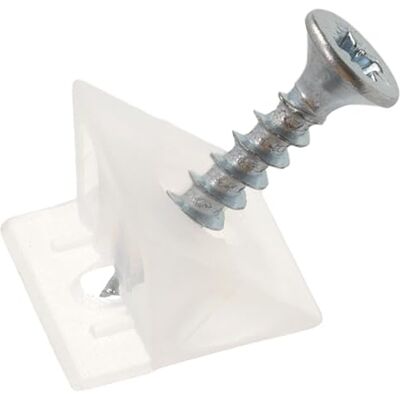 AERZETIX Conjunto de 10 cunhas 10 parafusos de fixação para parede traseira de armário com parafusos Ø 3,5 x 20 mm reforço fundo gaveta prateleira em plástico renovação montagem mesa AERZETIX Conjunto de 10 cunhas 10 parafusos de fixação para parede traseira de armário com parafusos Ø 3,5 x 20 mm reforço fundo gaveta prateleira em plástico renovação montagem mesa