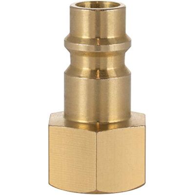POPPSTAR Bocal conector compressor ar macho, diâmetro nominal 7,2 mm com rosca interna de 1/4 polegadas para conexão de ar comprimido POPPSTAR Bocal conector compressor ar macho, diâmetro nominal 7,2 mm com rosca interna de 1/4 polegadas para conexão de ar comprimido