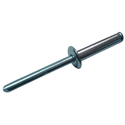 Merriway Rebites compridos de liga de 4,8 x 25 mm (embalagem de 50), cinzento, 4,8 x 25 mm, conjunto peças Merriway Rebites compridos de liga de 4,8 x 25 mm (embalagem de 50), cinzento, 4,8 x 25 mm, conjunto peças