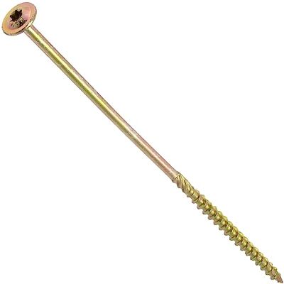AERZETIX C67502 Conjunto de 25 parafusos para madeira, Ø 6 x 200 mm, com cabeça larga abaulada, com impressão estrela, pouces30, em aço galvanizado, carpintaria, contraplacado, melamina AERZETIX C67502 Conjunto de 25 parafusos para madeira, Ø 6 x 200 mm, com cabeça larga abaulada, com impressão estrela, pouces30, em aço galvanizado, carpintaria, contraplacado, melamina
