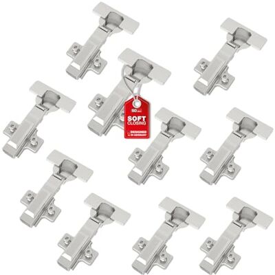 Sotech -SMOOTH Dobradiça de caçoleta T45 fecho almofadado dobradiças de porta com amortecedor com ângulo de abertura de 105°, caçoleta Ø 35 mm (10 peças/dobradiça de canto) Sotech -SMOOTH Dobradiça de caçoleta T45 fecho almofadado dobradiças de porta com amortecedor com ângulo de abertura de 105°, caçoleta Ø 35 mm (10 peças/dobradiça de canto)