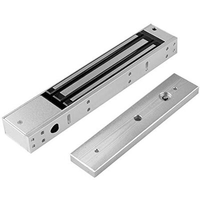 YAVIS Fechadura magnética eletrónica 280 KG/600 LBS impermeável DC12 V fechadura eletromagnética força de retenção para controlo de acesso porta sistema segurança Fail-Safe NC modo YAVIS Fechadura magnética eletrónica 280 KG/600 LBS impermeável DC12 V fechadura eletromagnética força de retenção para controlo de acesso porta sistema segurança Fail-Safe NC modo