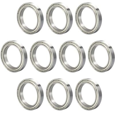 TUZUK 20 peças rolamentos 6802-ZZ, 15 x 24 x 5 mm, pré-lubrificados, aço cromado, vedação metálica dupla, rolamentos de precisão para aplicações gerais TUZUK 20 peças rolamentos 6802-ZZ, 15 x 24 x 5 mm, pré-lubrificados, aço cromado, vedação metálica dupla, rolamentos de precisão para aplicações gerais