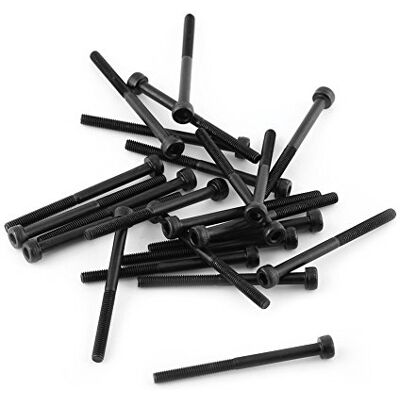 Walfront DIN912 4-50 mm Parafusos hexagonais parafuso de cabeça de aca hexagonal parafusos de aço de carbono de liga de grau de 12,9 parafuso de rosca completa acabamento liso (M3 × 40 mm 24 peças) Walfront DIN912 4-50 mm Parafusos hexagonais parafuso de cabeça de aca hexagonal parafusos de aço de carbono de liga de grau de 12,9 parafuso de rosca completa acabamento liso (M3 × 40 mm 24 peças)
