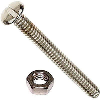 Merriway Ranhura Pan Machine Head Screw M3 x 25 mm com porca, galvanizado brilhante (embalagem de 50) Merriway Ranhura Pan Machine Head Screw M3 x 25 mm com porca, galvanizado brilhante (embalagem de 50)