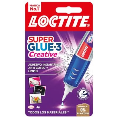 Loctite Super Glue-3 Creative Pen, adesivo transparente com forma de caneta, cola instantânea e universal anti-gotejamento, fácil de usar e de alta precisão, 1 x 4 g, a embalagem pode variar Loctite Super Glue-3 Creative Pen, adesivo transparente com forma de caneta, cola instantânea e universal anti-gotejamento, fácil de usar e de alta precisão, 1 x 4 g, a embalagem pode variar