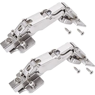 Sotech 2 peças dobradiça grande angular T45 tampa de canto 165° dobradiça de caçoleta grande angular de Soft-Close incl. Placa de montagem Sotech 2 peças dobradiça grande angular T45 tampa de canto 165° dobradiça de caçoleta grande angular de Soft-Close incl. Placa de montagem