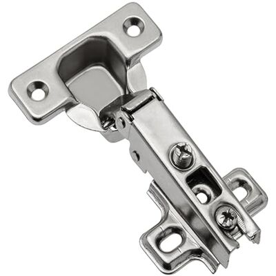 Mprofi MT 10 peças Dobradiças para portas de armário, tampa de canto, Ø 35 mm dobradiças de armário, montagem de portas de móveis e armários de cozinha, aço níquel Mprofi MT 10 peças Dobradiças para portas de armário, tampa de canto, Ø 35 mm dobradiças de armário, montagem de portas de móveis e armários de cozinha, aço níquel