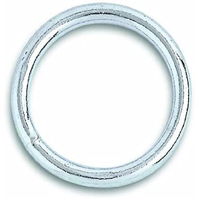 Chapuis Lote de 4 anéis soldados, aço galvanizado, diâmetro do fio 3,4 mm, diâmetro interior 25 mm Chapuis Lote de 4 anéis soldados, aço galvanizado, diâmetro do fio 3,4 mm, diâmetro interior 25 mm
