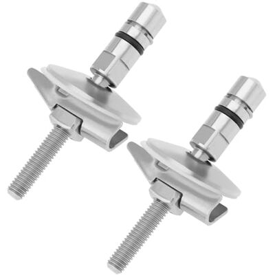 Create idea 1 par de dobradiças de fixação para assento sanitário M6 x 71,5 mm suporte de fixação de dobradiça para tampa de sanita de aço inoxidável C0102G, compatível com LUVETT Create idea 1 par de dobradiças de fixação para assento sanitário M6 x 71,5 mm suporte de fixação de dobradiça para tampa de sanita de aço inoxidável C0102G, compatível com LUVETT