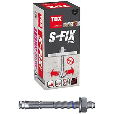 TOX Fixação para parafuso S-Fix Pro M10 x 135 x 55 mm, 25 peças, 0 TOX Fixação para parafuso S-Fix Pro M10 x 135 x 55 mm, 25 peças, 0