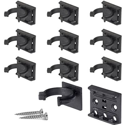 LouMaxx Clipes para rodapé de cozinha – Fixação para rodapé de cozinha, inclui parafusos, conjunto de 10 suportes em preto LouMaxx Clipes para rodapé de cozinha – Fixação para rodapé de cozinha, inclui parafusos, conjunto de 10 suportes em preto