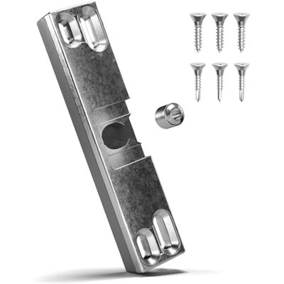 LouMaxx Trava para porta de varanda, fecho invisível, uso universal como trava para porta de terraço, porta da varanda, inclui parafusos LouMaxx Trava para porta de varanda, fecho invisível, uso universal como trava para porta de terraço, porta da varanda, inclui parafusos
