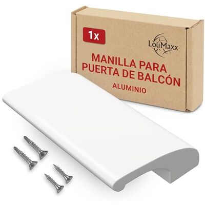 LouMaxx Manípulo para porta de varanda exterior – resistente maçaneta para porta de terraço de alumínio, resistente às intempéries, maçaneta de porta de alumínio com pintura em pó LouMaxx Manípulo para porta de varanda exterior – resistente maçaneta para porta de terraço de alumínio, resistente às intempéries, maçaneta de porta de alumínio com pintura em pó