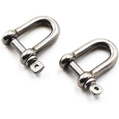 SeeRaphee 304 aço inoxidável D anel manilha Lock para construção resistente M12 (2 peças) SeeRaphee 304 aço inoxidável D anel manilha Lock para construção resistente M12 (2 peças)