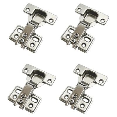 LIKERAINY 95 graus totalmente destacado 35 mm mini dobradiça de moldura para porta dobradiças curta para portas de recesso armário conjunto de 4 LIKERAINY 95 graus totalmente destacado 35 mm mini dobradiça de moldura para porta dobradiças curta para portas de recesso armário conjunto de 4