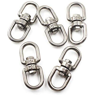SeeRaphee M6 Porta-chaves conectores de aço inoxidável 304 porta-chaves 5 peças SeeRaphee M6 Porta-chaves conectores de aço inoxidável 304 porta-chaves 5 peças