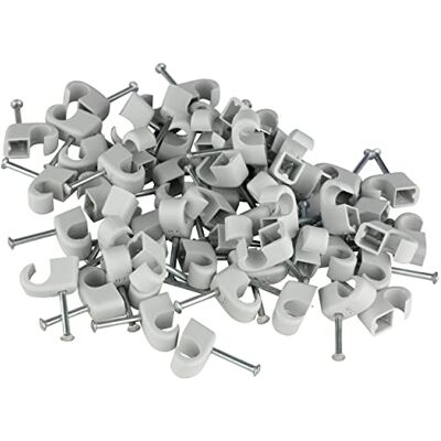 REV Ritter 051808755 Suporte de parede para tubos (diâmetro 7 a 11 mm, 200 unidades, fixação por pontilha), cinzento REV Ritter 051808755 Suporte de parede para tubos (diâmetro 7 a 11 mm, 200 unidades, fixação por pontilha), cinzento
