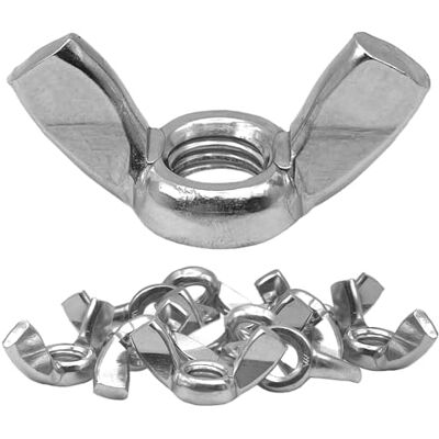 Offgridtec Porcas de borboleta de aço inoxidável A2 V2A 304 DIN315, 15 unidades, M3 Offgridtec Porcas de borboleta de aço inoxidável A2 V2A 304 DIN315, 15 unidades, M3