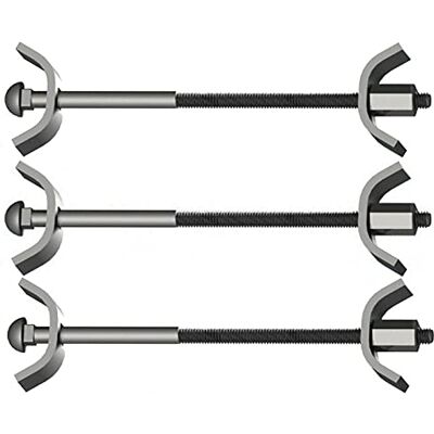 Merriway Conector de união para bancada M6 x 100 mm BZP, conector de borboleta, palmilha de fixação; embalagem de 10. Merriway Conector de união para bancada M6 x 100 mm BZP, conector de borboleta, palmilha de fixação; embalagem de 10.