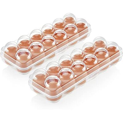 com-four ® 2x Caja de huevos para 12 huevos, Almacenamiento de huevos Recipiente de ovos para o frigorífico suporte de ovos para ovos frescos com-four ® 2x Caja de huevos para 12 huevos, Almacenamiento de huevos Recipiente de ovos para o frigorífico suporte de ovos para ovos frescos