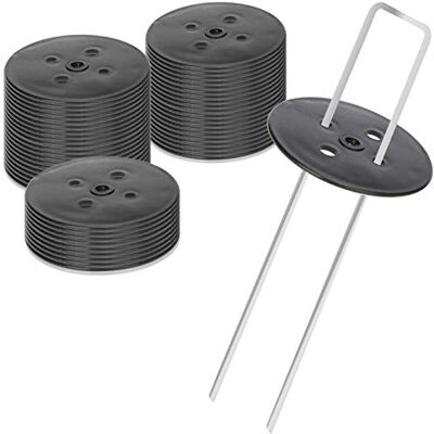 com-four ® 50 x tampa protetora de renque, arruelas para âncora no chão arruelas para pinos para proteger a lona da loja arruela protetora com-four ® 50 x tampa protetora de renque, arruelas para âncora no chão arruelas para pinos para proteger a lona da loja arruela protetora