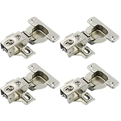 LIKERAINY 95 graus totalmente lapelado 40 mm mini dobradiça de moldura com amortecimento para porta grossa e pesada dobradiças curtas para portas de empotado armário conjunto de 4 LIKERAINY 95 graus totalmente lapelado 40 mm mini dobradiça de moldura com amortecimento para porta grossa e pesada dobradiças curtas para portas de empotado armário conjunto de 4