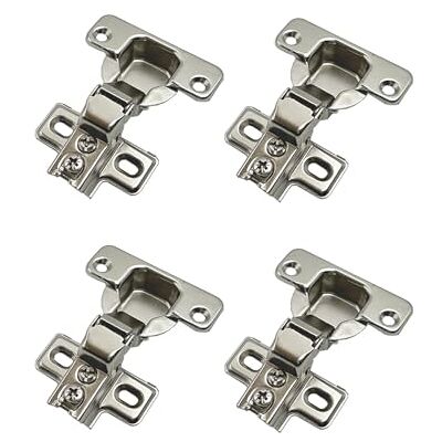 LIKERAINY 95 graus semi-lapelado 35 mm mini dobradiça de moldura para porta dobradiças curta para portas de recesso armário conjunto de 4 LIKERAINY 95 graus semi-lapelado 35 mm mini dobradiça de moldura para porta dobradiças curta para portas de recesso armário conjunto de 4