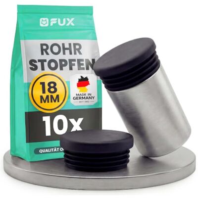 FUX 10 peças de tampas de plástico redondas para tubos branco cinzento Protege o chão de arranhões, deslizamento silencioso, ajuste firme nas pernas, preto FUX 10 peças de tampas de plástico redondas para tubos branco cinzento Protege o chão de arranhões, deslizamento silencioso, ajuste firme nas pernas, preto