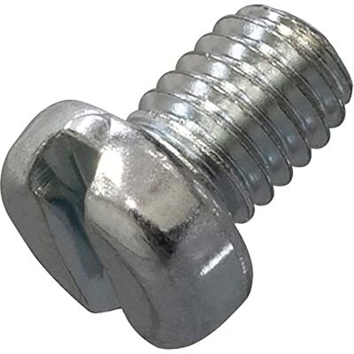 AERZETIX C60198 Conjunto de 50 parafusos de metal com cabeça cilíndrica M6 x 8 mm com ranhura em S parafuso de montagem DIN 84 dureza 4,8 em aço galvanizado cor prata AERZETIX C60198 Conjunto de 50 parafusos de metal com cabeça cilíndrica M6 x 8 mm com ranhura em S parafuso de montagem DIN 84 dureza 4,8 em aço galvanizado cor prata