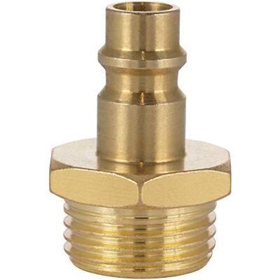 POPPSTAR Bocal conector compressor ar macho, diâmetro nominal 7,2 mm com rosca externa de 1/2 polegadas para conexão de ar comprimido POPPSTAR Bocal conector compressor ar macho, diâmetro nominal 7,2 mm com rosca externa de 1/2 polegadas para conexão de ar comprimido