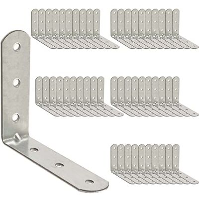 OMIdeas 50 x Suporte de Canto (50 x 50 x 16) Conectores de Ângulo Quadrado em Madeira Suporte de Ângulo de Aço Galvanizado OMIdeas 50 x Suporte de Canto (50 x 50 x 16) Conectores de Ângulo Quadrado em Madeira Suporte de Ângulo de Aço Galvanizado